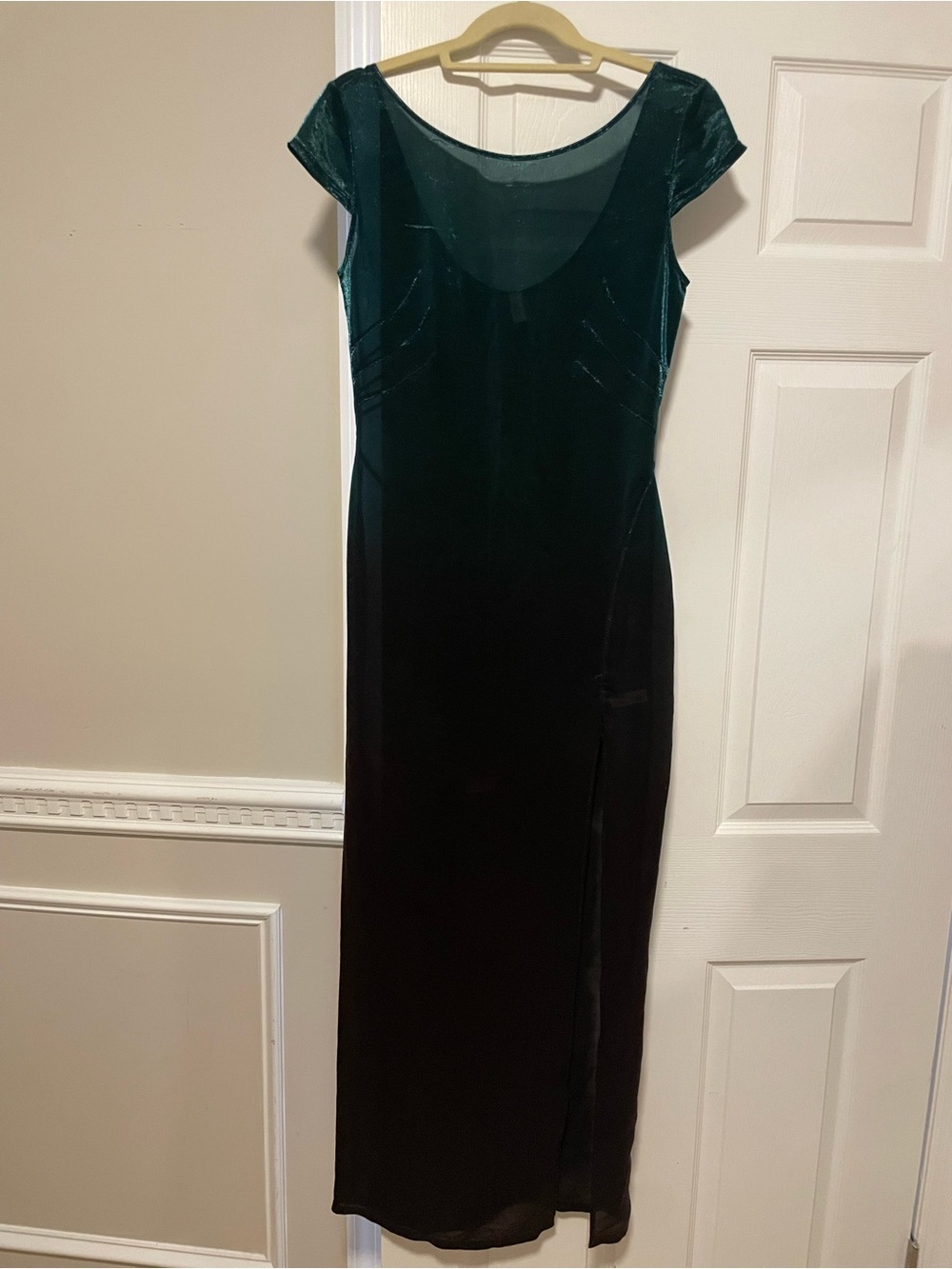 Agent Provocateur Emerald Green and Black Sheer Maxi Dress